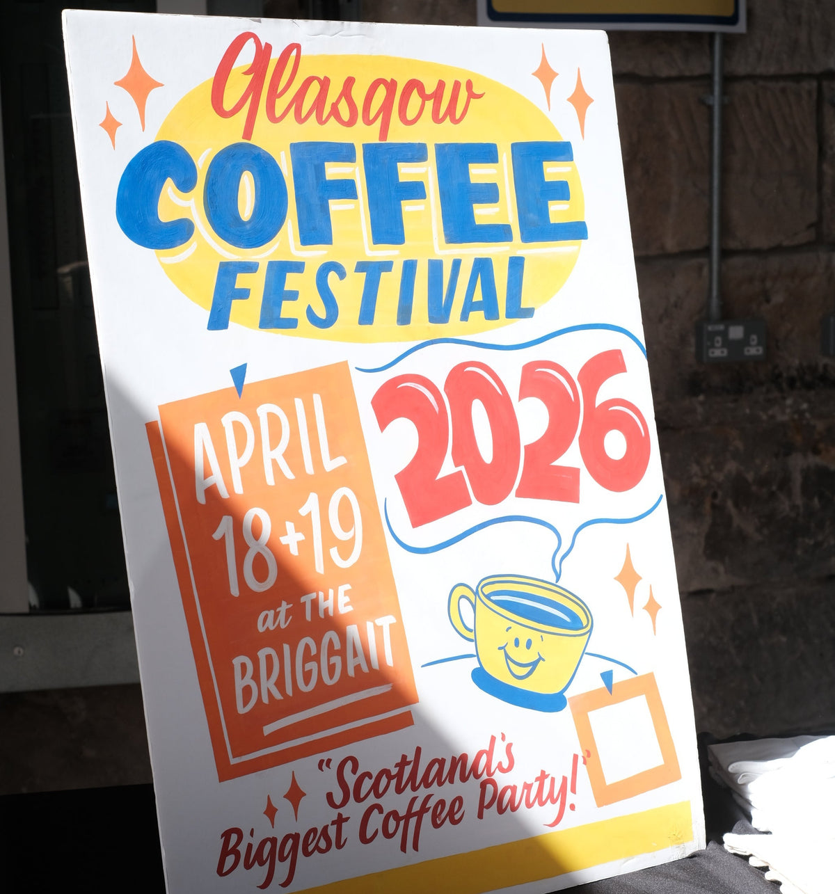 Glasgow Coffee Fest 2026 Risoprint Poster