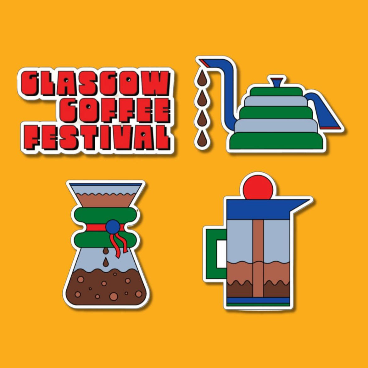 Glasgow Coffee Festival 2025 Sticker pack