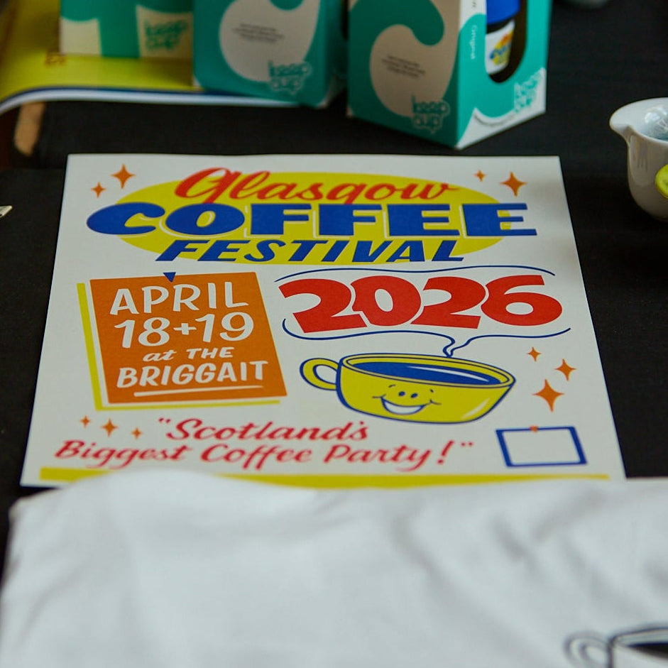 Glasgow Coffee Fest 2026 Risoprint Poster
